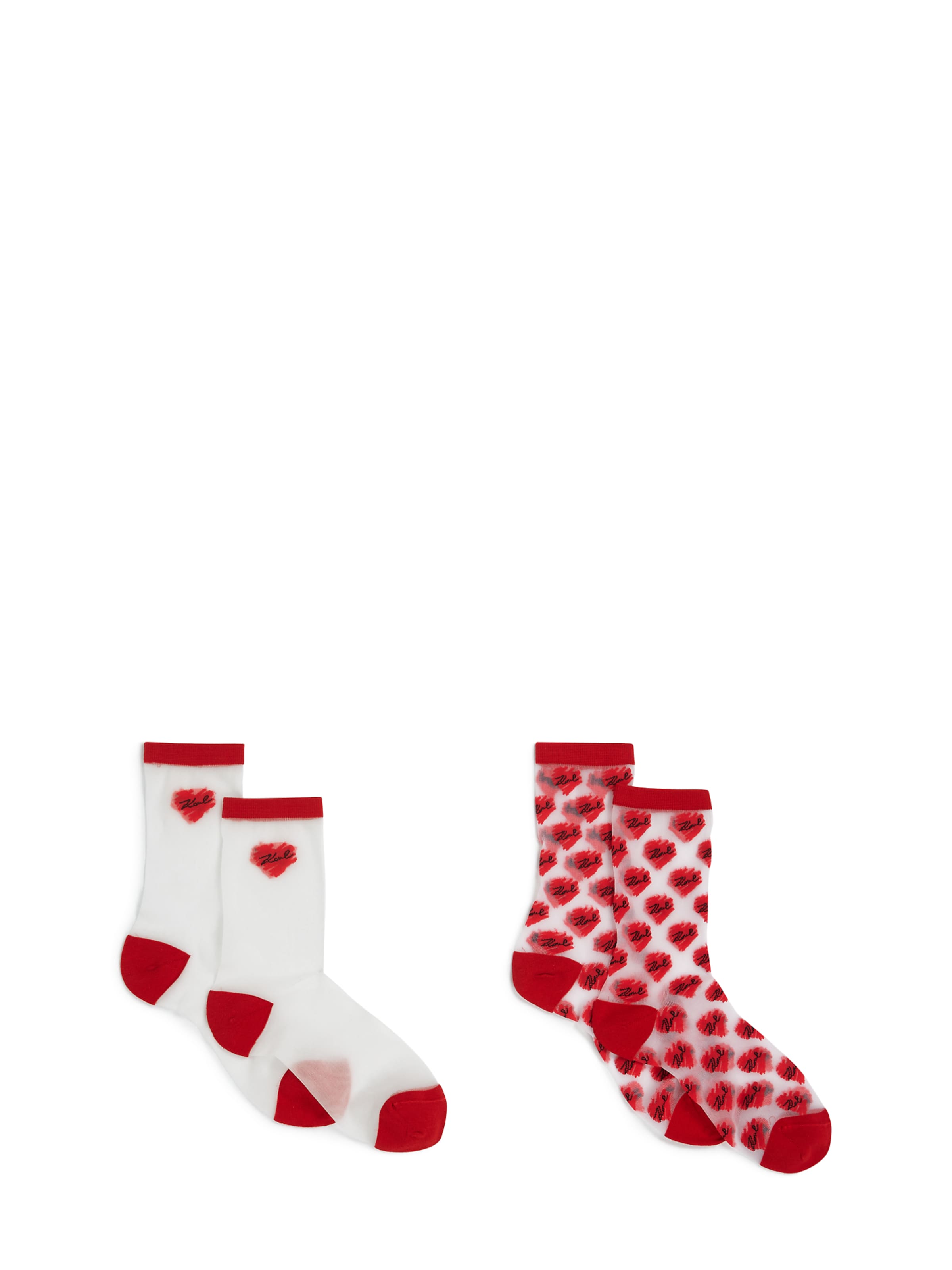 raudona Karl Lagerfeld Kojinės