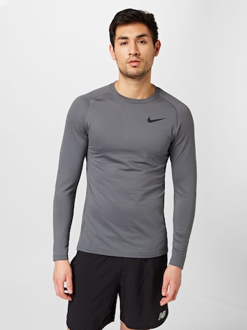 NIKE Functioneel shirt 'Pro' in Grijs: voorkant