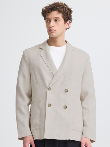 Casual Friday - Ajuste confortable Chaqueta tipo saco para negocios ' CFEdlund Linen ' en beige: frente