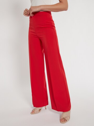 Ana Alcazar Pleated Pants 'Daskane' in Red: front