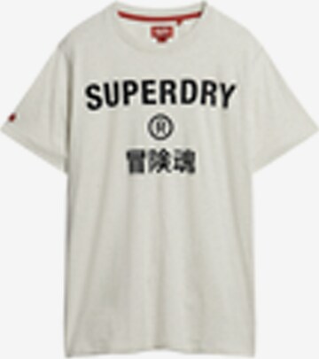 T-Shirt 'Workwear' Superdry en gris : devant