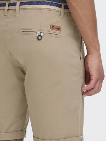 !Solid - Regular Calças chino 'Monty' em bege