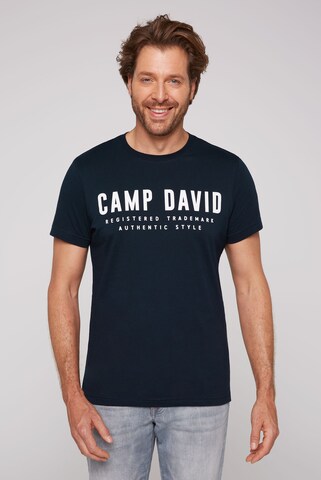 Maglietta di CAMP DAVID in blu: frontale