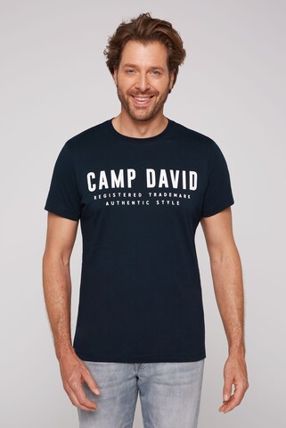 CAMP DAVID Shirt in Blue: front