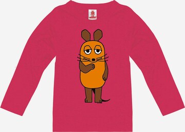 LOGOSHIRT Sweatshirt 'Die Sendung mit der Maus - Die Maus' in Pink: front