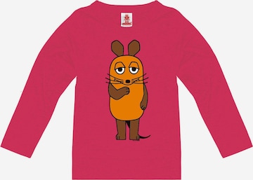 LOGOSHIRT Sweatshirt 'Die Sendung mit der Maus - Die Maus' in Roze: voorkant