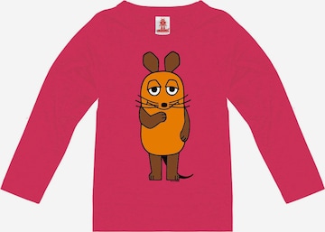 LOGOSHIRT Sweatshirt 'Die Sendung mit der Maus - Die Maus' in Pink: front