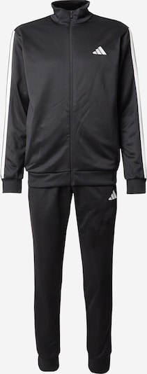 Treniruočių kostiumas iš ADIDAS SPORTSWEAR, spalva – juoda / balta, Prekių apžvalga