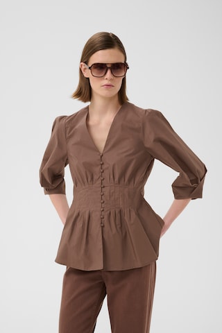 InWear - Blusa 'HAZE' en marrón: frente
