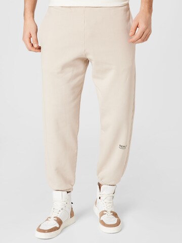 REPLAY Regular Broek in Beige: voorkant