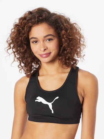 PUMA Bralette Sports Bra '4Keeps' in Black: front