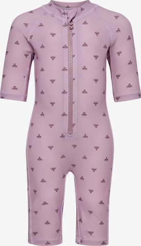 Maillot de bain de sport Hummel en rose : devant