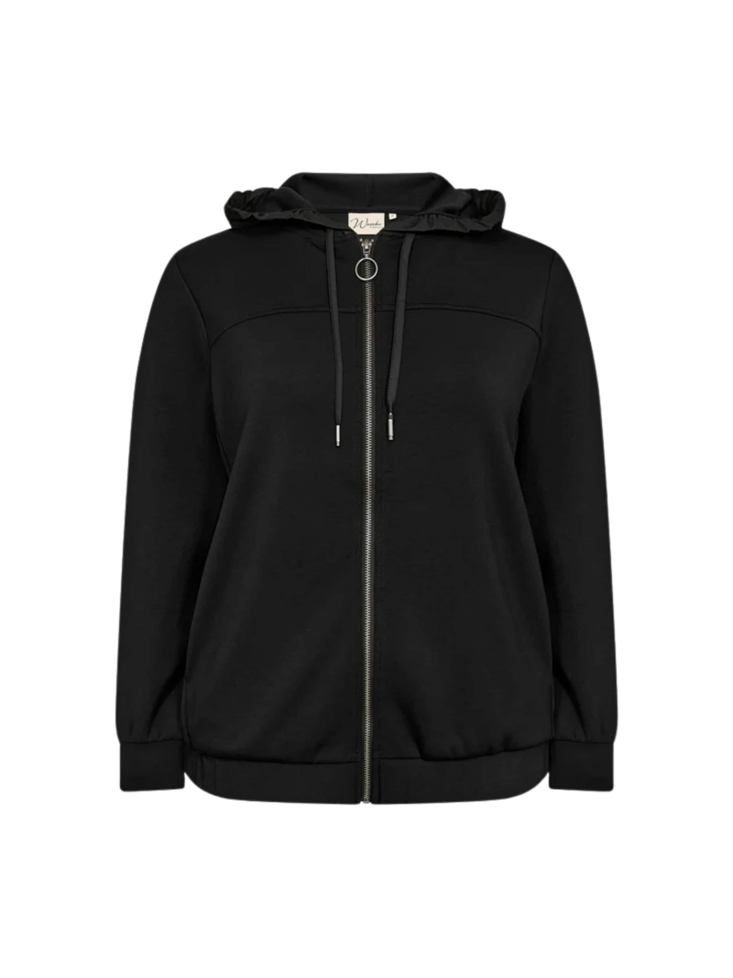 Giacca di felpa 'SABINA ' di Wasabi Concept in nero: frontale