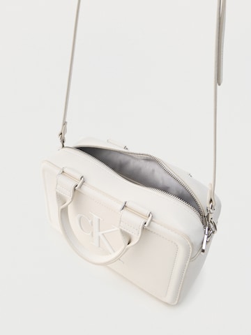 Calvin Klein Handbag 'BOLD CK ELONGATED' in White