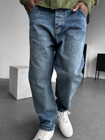 Regular Jean 'Boyfriend Fit Jeans - Blue' Kleidermafia en bleu : devant