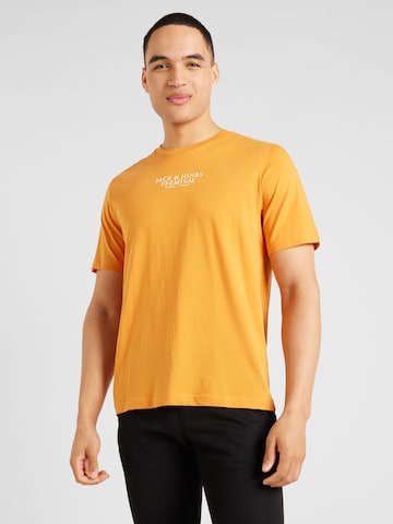 JACK & JONES T-shirt 'ARCHIE' i gul: framsida
