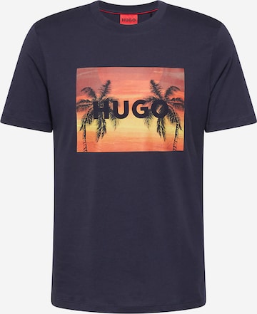 HUGO Red T-Shirt 'Dulive' in Blau: predná strana