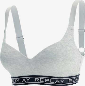 T-shirt Reggiseno di REPLAY in grigio: frontale