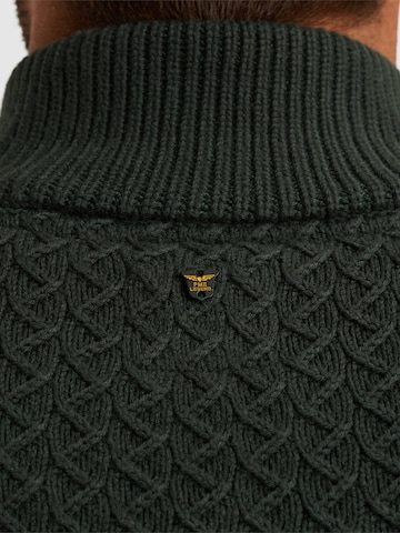 PME Legend - Jersey 'Pullover with half zipper' en verde