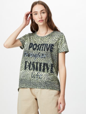 Key Largo T-shirt 'Positive' i grön: framsida