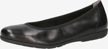 CAPRICE Ballet Flats in Black: front