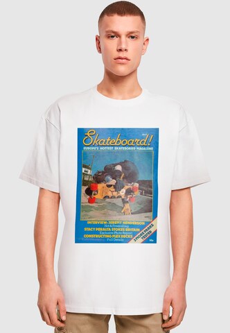 Merchcode Póló 'The Skateboard Magazine Cover No 8' - fehér: elől