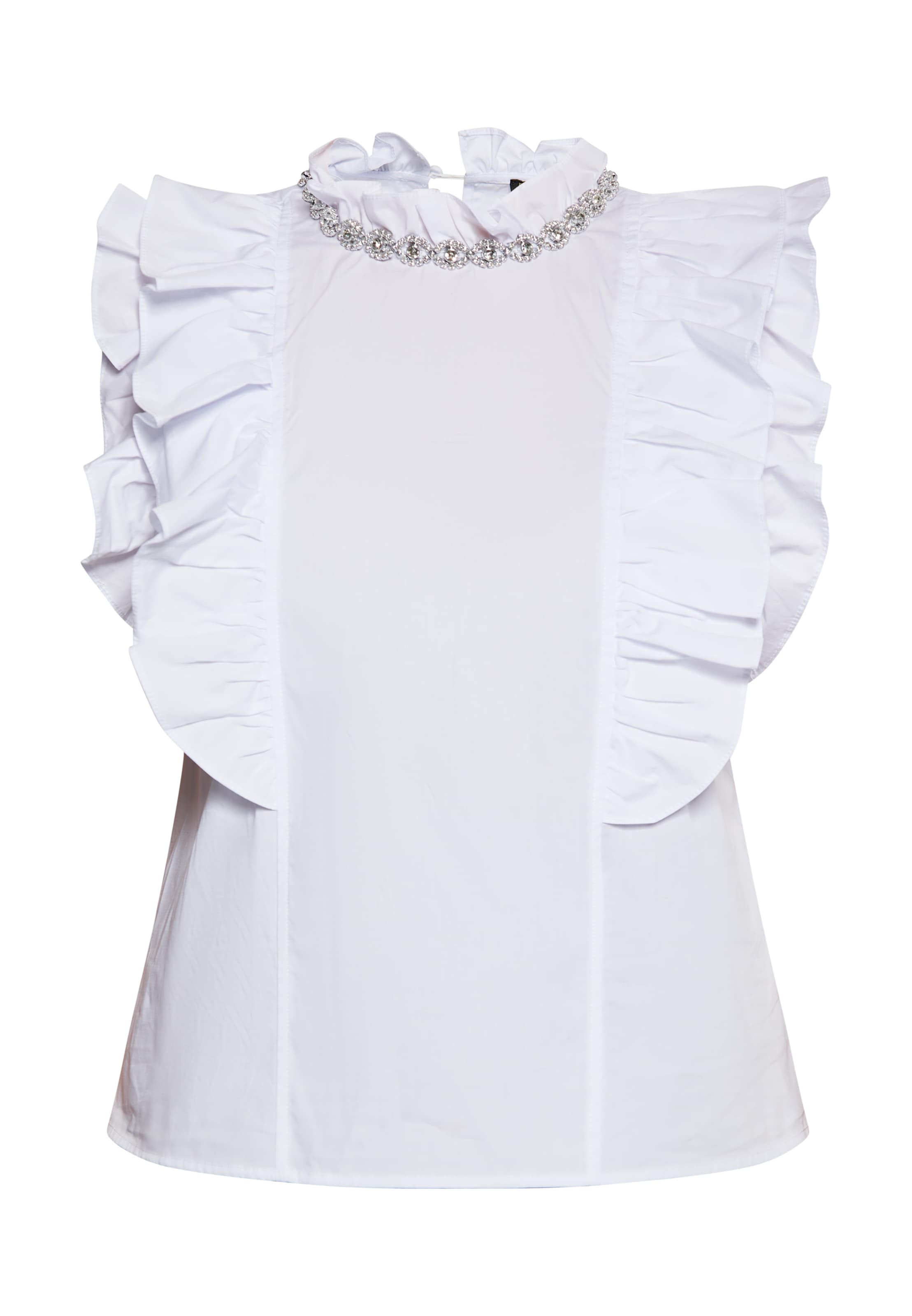 faina - Blusa em branco: frente