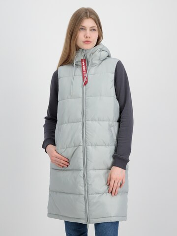 ALPHA INDUSTRIES Vest in Grey: front