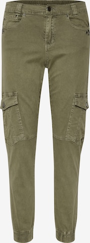 Kaffe Tapered Cargobroek 'Sarina' in Groen: voorkant