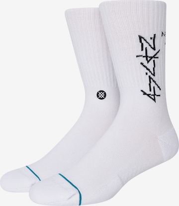 Stance Sports socks in White: front