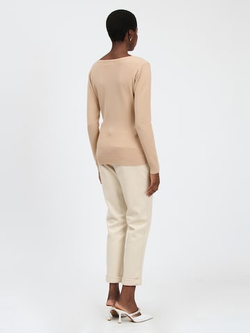 Pull-over Influencer en beige