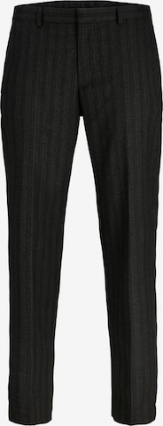 JACK & JONES Slimfit Bandplooibroek 'MARTIN' in Zwart: voorkant