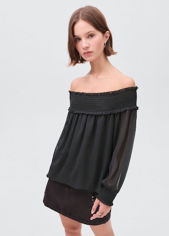 MANGO TEEN Bluse 'Julia' in Grau: Vorderseite