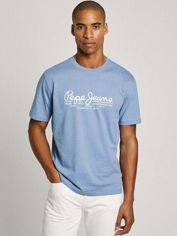 Pepe Jeans - Camiseta 'Dumas' en azul: frente