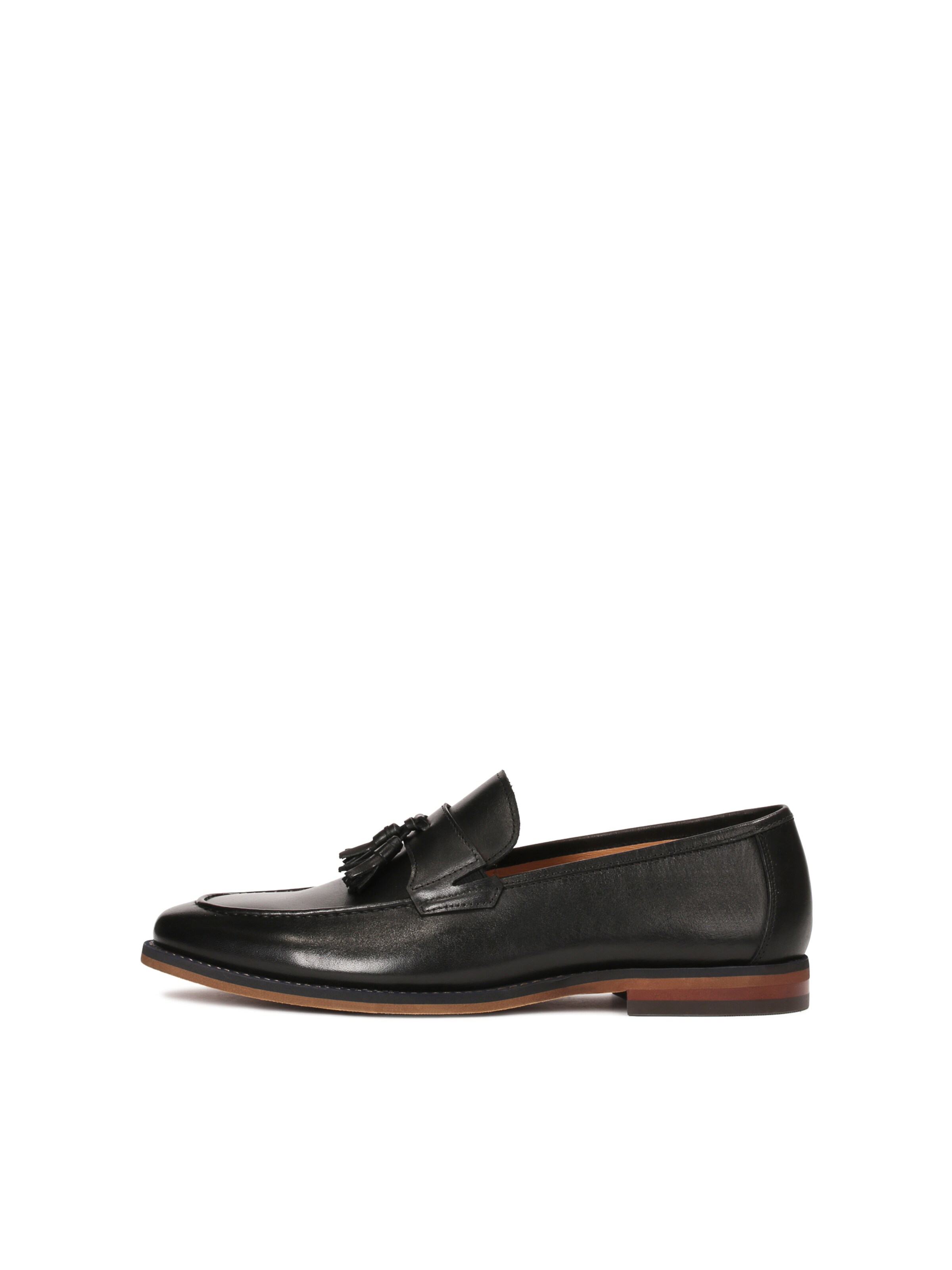Kazar Slip-ons in Black: front