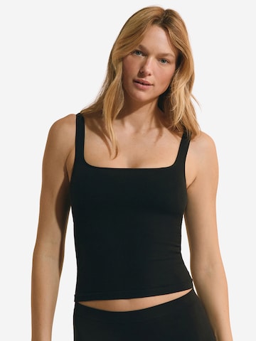 Camicia da notte 'Amande' di ETAM in nero: frontale