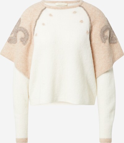 Mes Demoiselles Pullover 'Troubadour' in beige / creme / weiß, Produktansicht