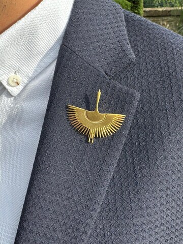 Broche 'The Peafowl - Brooch 24K Gold Plated' Les Reines en or