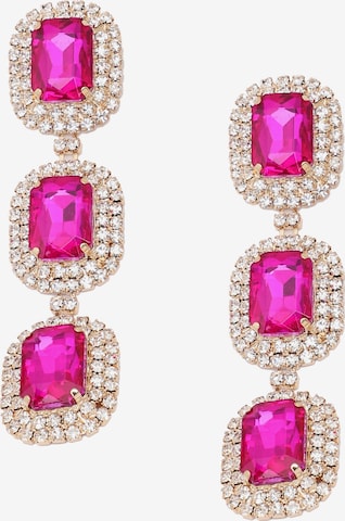 SOHI Earrings 'Aggy' in Pink: front