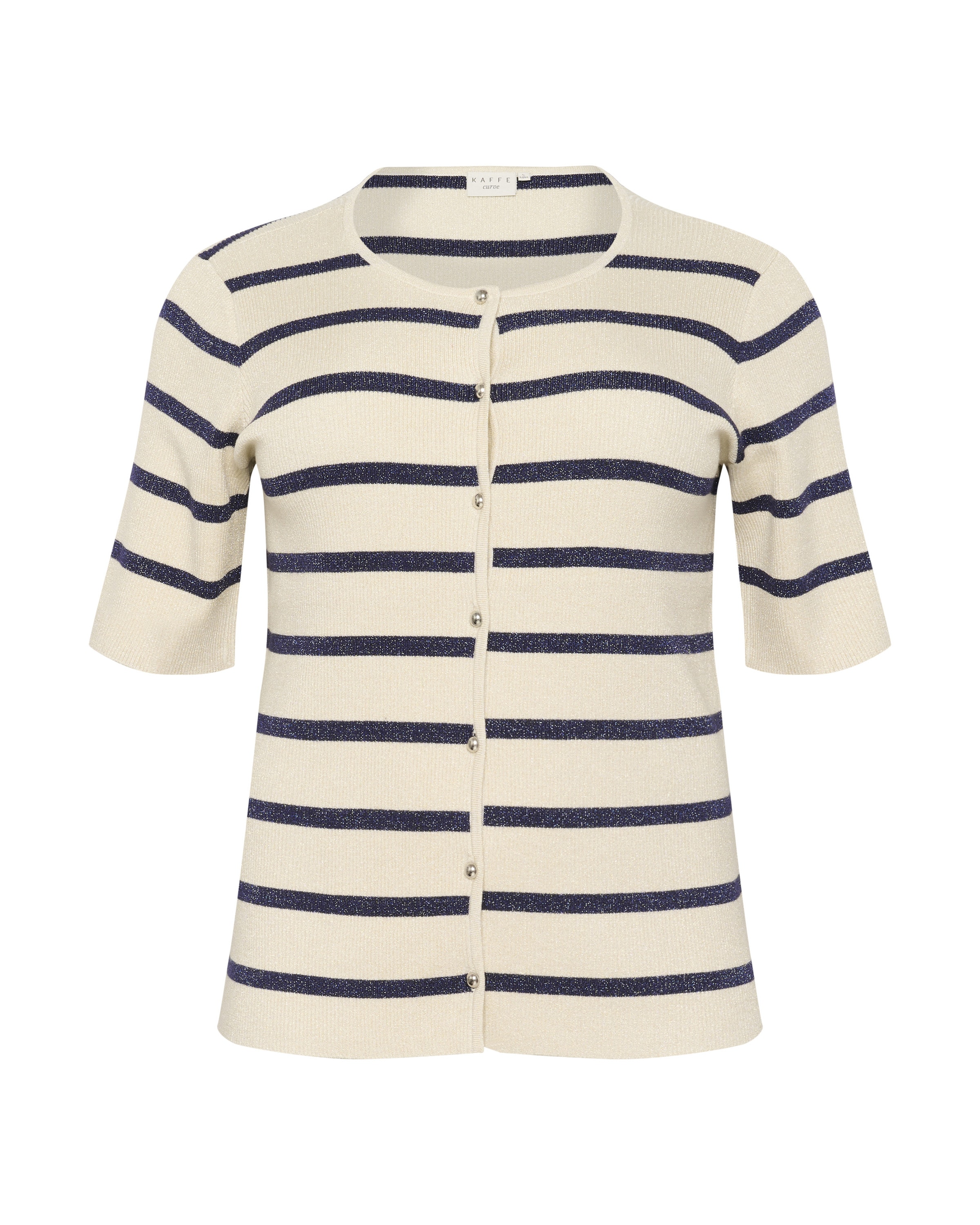 KAFFE CURVE Cardigan 'Morina' i hvid: forside