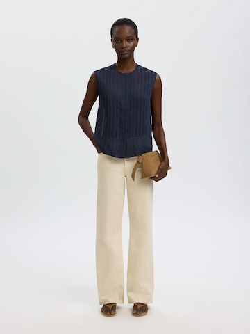 SELECTED Bluse in Blau