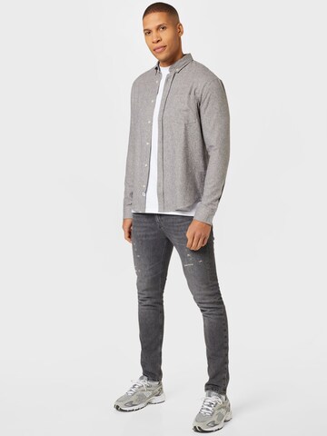 minimum Regular fit Button Up Shirt 'TWISTA' in Grey
