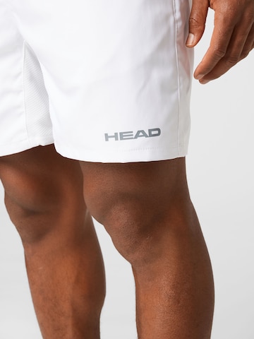 HEAD Normální Sportovní kalhoty – bílá