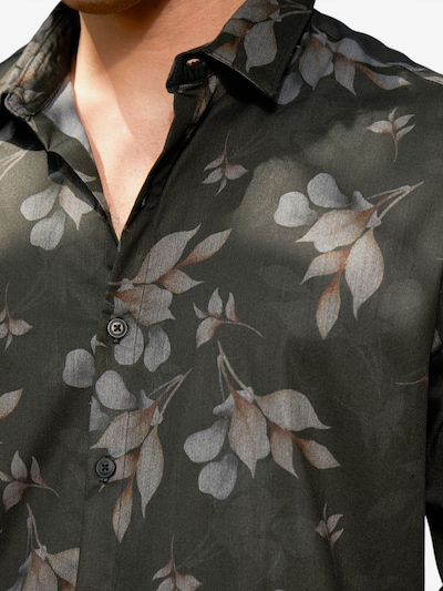 Campus Sutra Koszula 'Emberly' w kolorze brązowy / antracytowy / jasnoszarym, Podgląd produktu