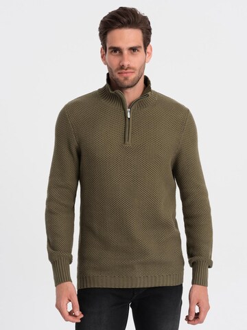 Pull-over 'OM-SWZS-0105' Ombre en vert : devant
