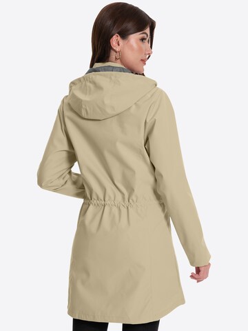 ATLASLAVA Outdoormantel 'ATLASLAVA Damen Regenjacke Lang'‌‌‌‌ in Beige