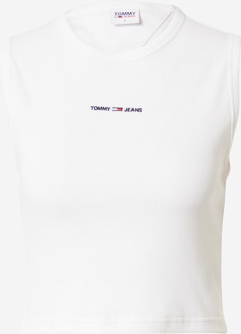 Tommy Jeans Top in White: front