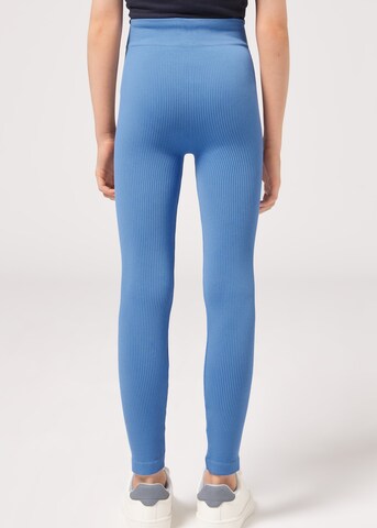 CALZEDONIA Skinny Leggings in Blue