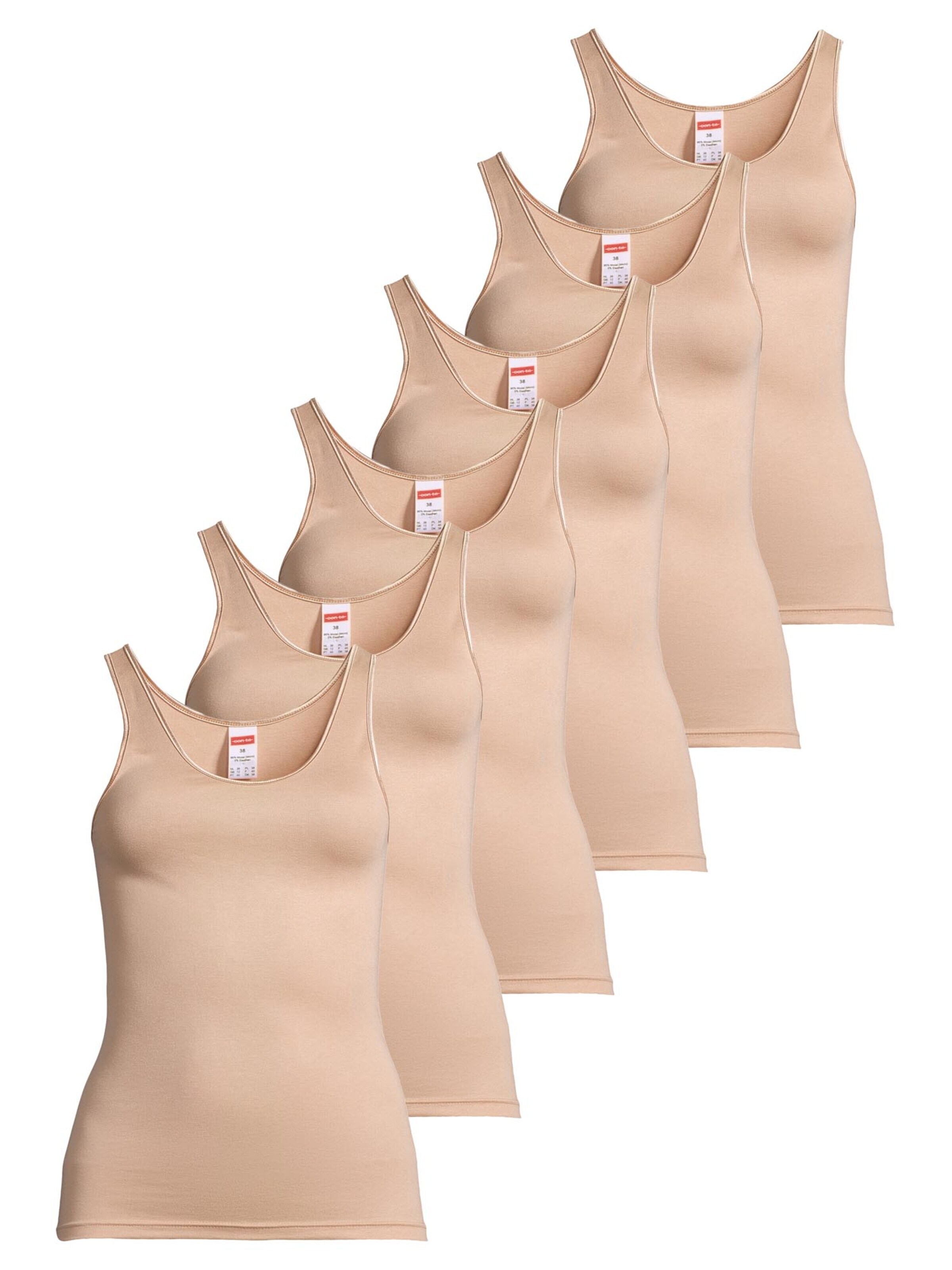 CON-TA Onderhemd 'Modal' in Beige: voorkant
