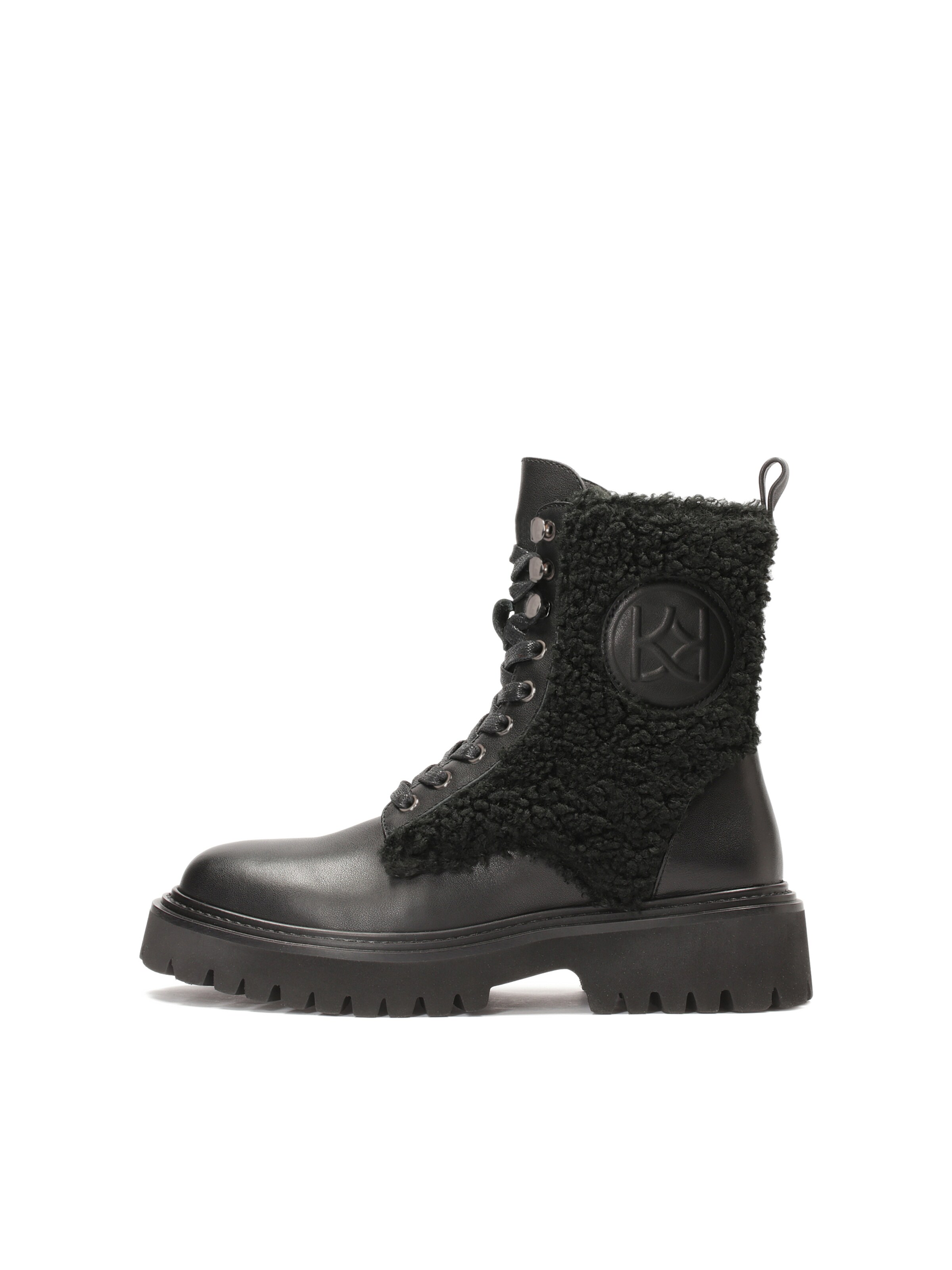 PS Poelman Lace Up Ankle Boots Adria in Black ABOUT YOU